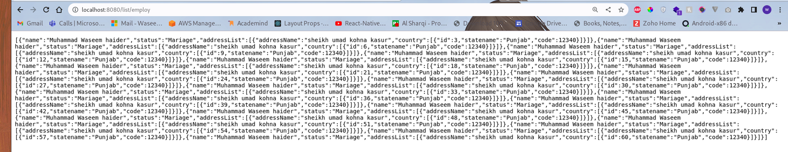 JPA One To Many example with Hibernate and Spring Boot