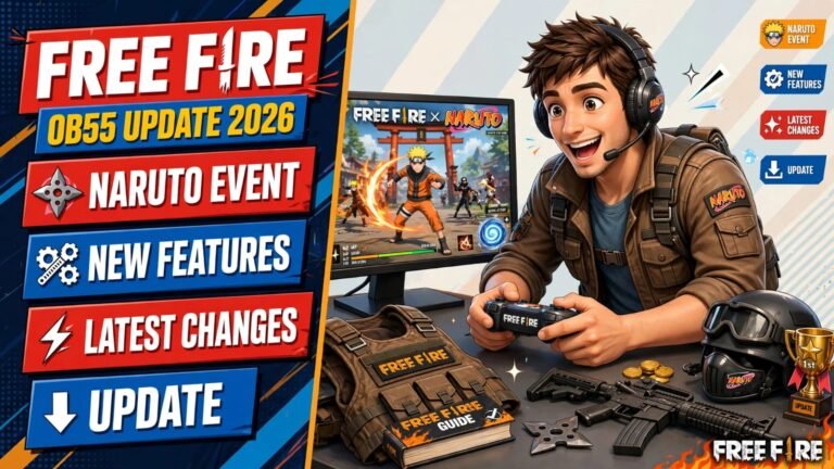 Free Fire OB55 Update 2026: Naruto Event, New Features & Changes