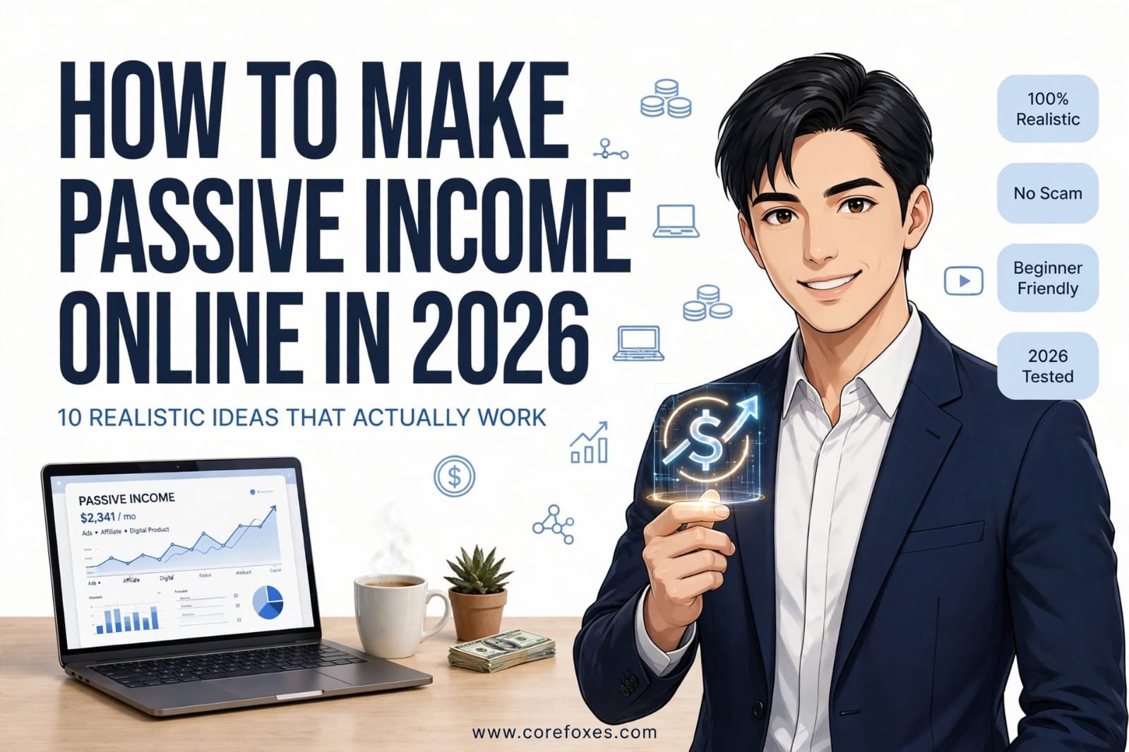 How to Make Passive Income Online in 2026: 10 Realistic Ideas
