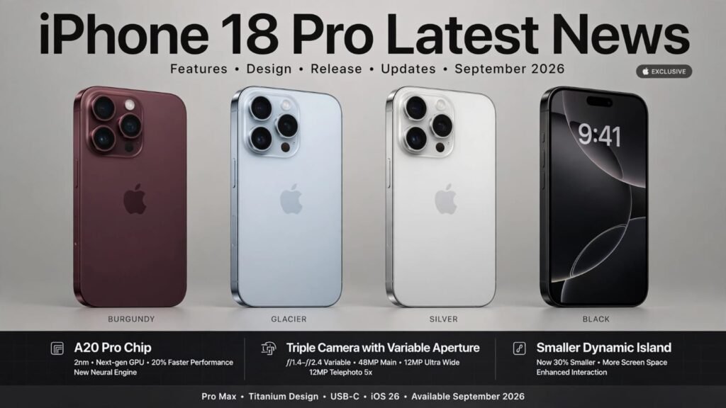 iPhone 18 Latest News: Features, Design and Release Updates