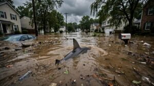 Shark Spotted in New Jersey Floods