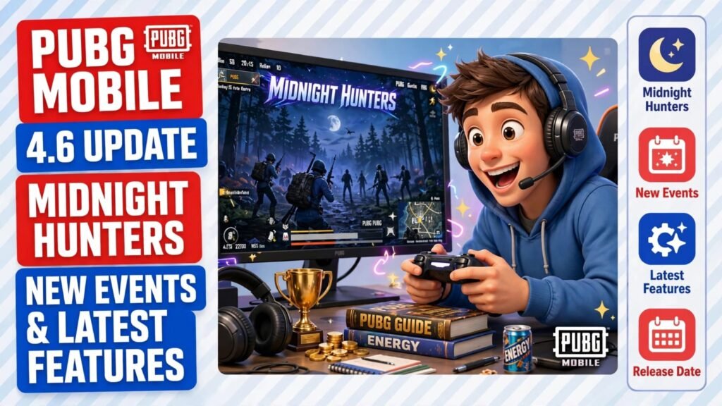PUBG Mobile 4.6 Update: Midnight Hunters, New Events & Latest Features