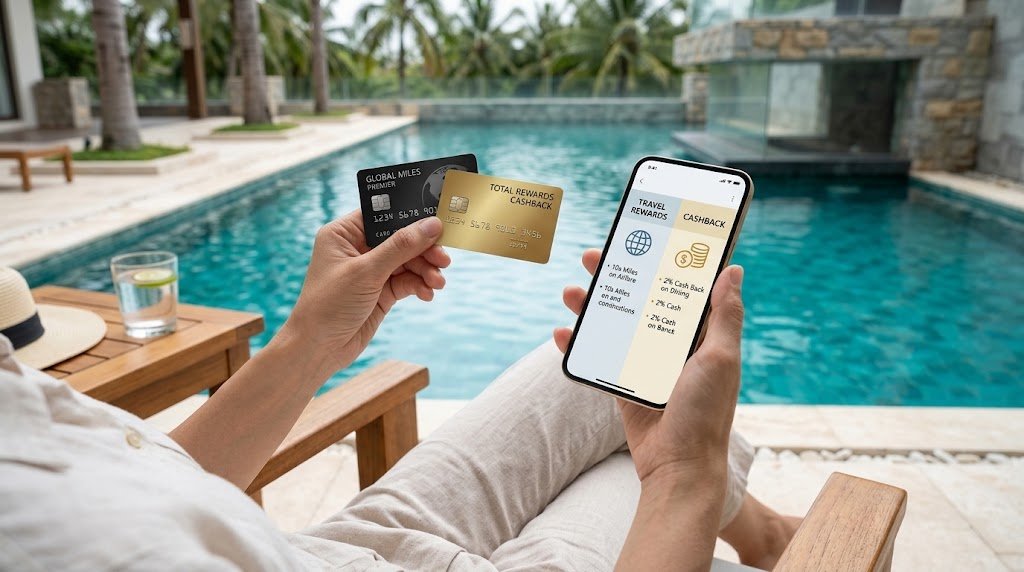 comparing travel vs cashback cards for everyday spending rewards