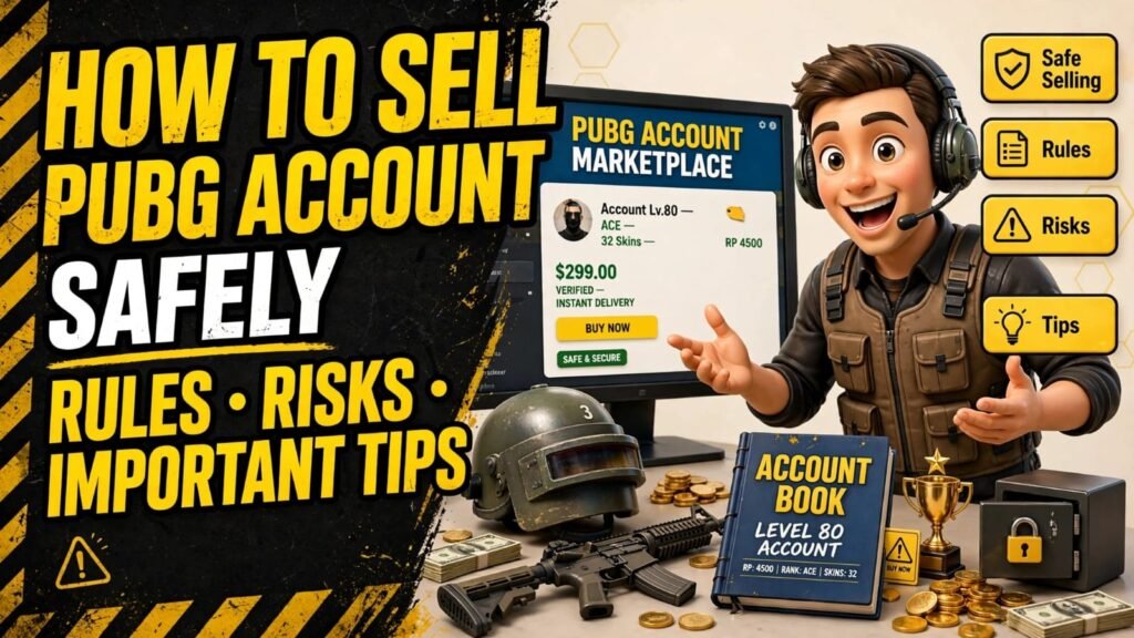 How to Sell PUBG Account? Learn about PUBG Mobile account selling rules, trading risks, scams, security issues, and important tips before sharing account details.