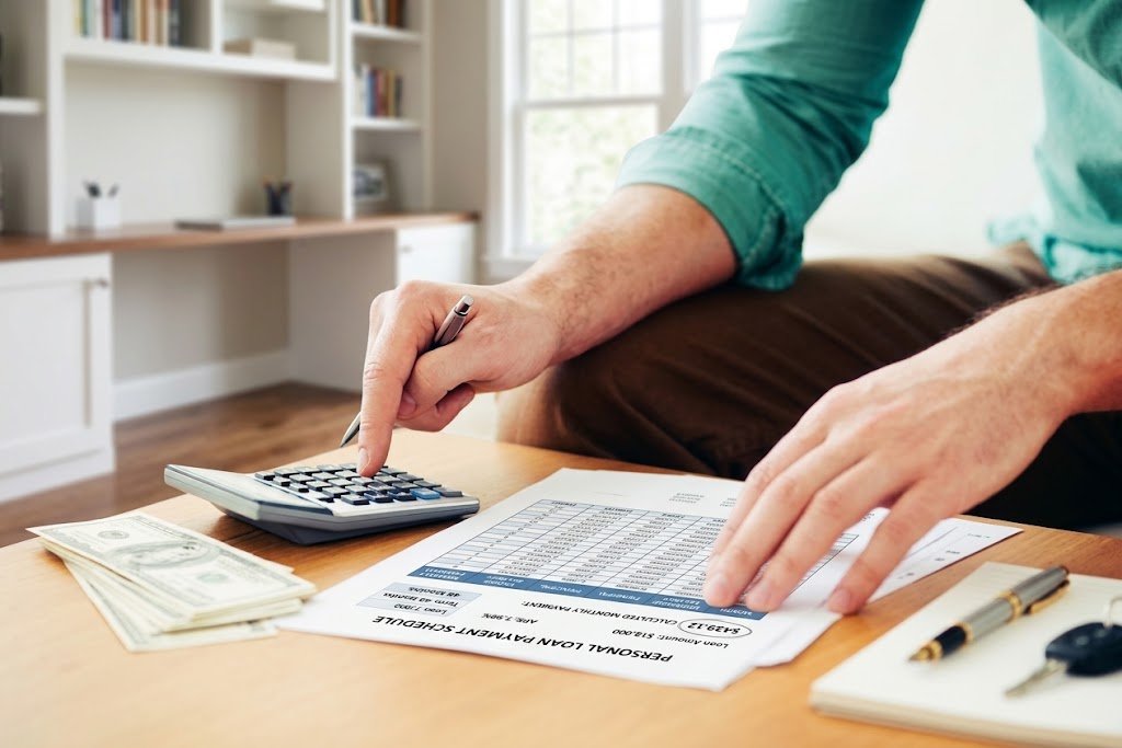 using a personal loan EMI calculator to estimate monthly payment