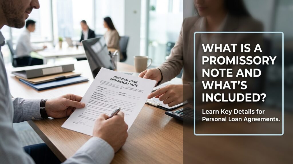 What Is a Personal Loan Promissory Note and What Does It Include?