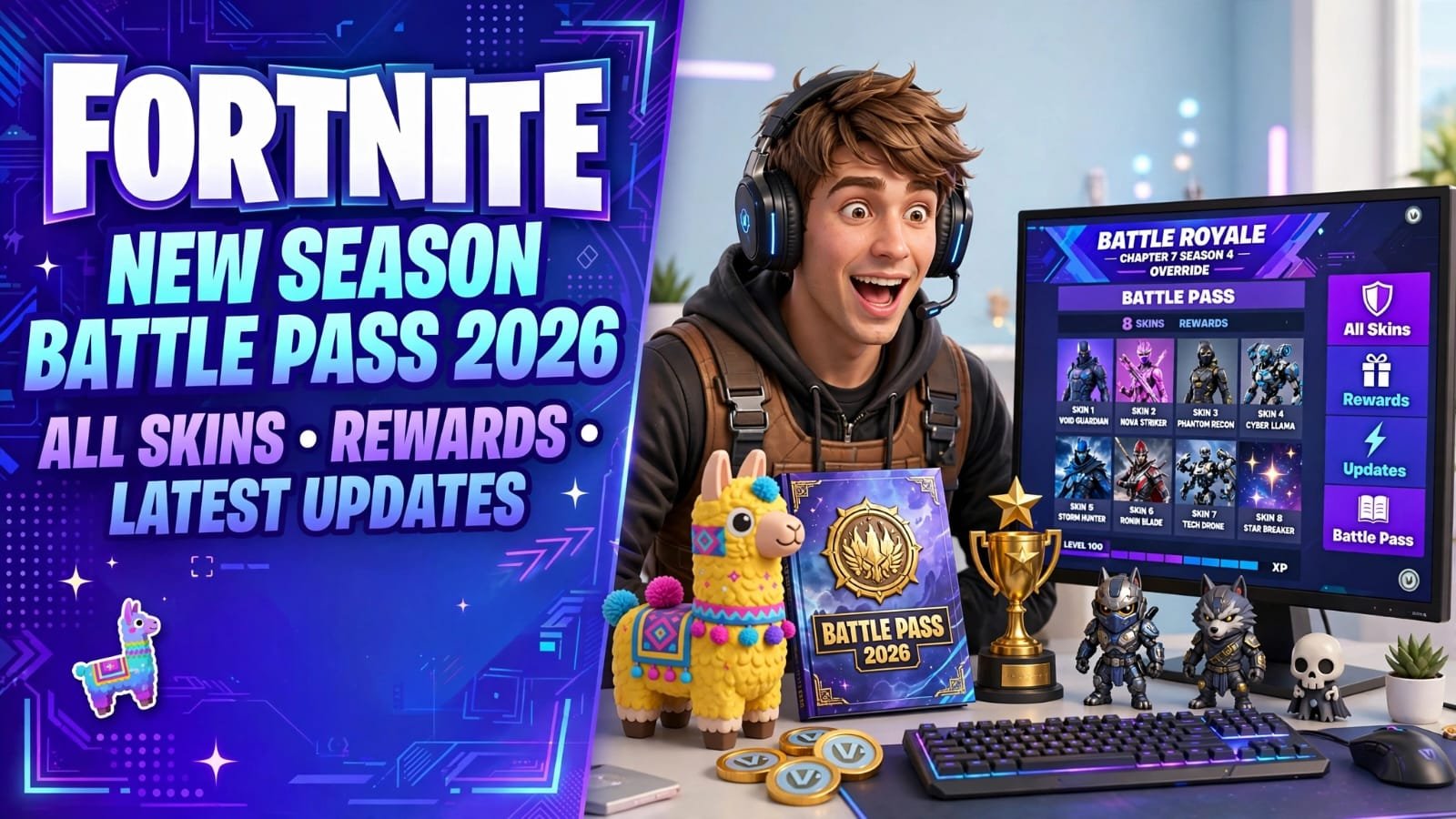 Fortnite New Season Battle Pass 2026: All Skins, Rewards & Latest Updates