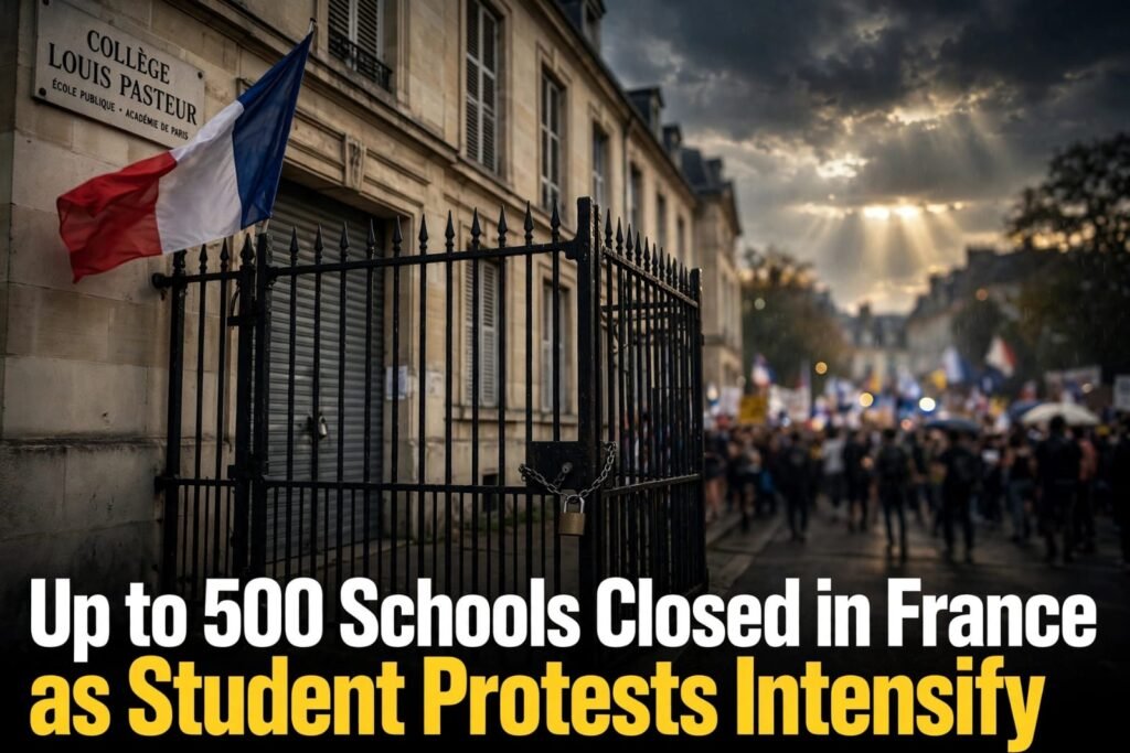 Up to 500 Schools Closed in France as Student Protests Intensify