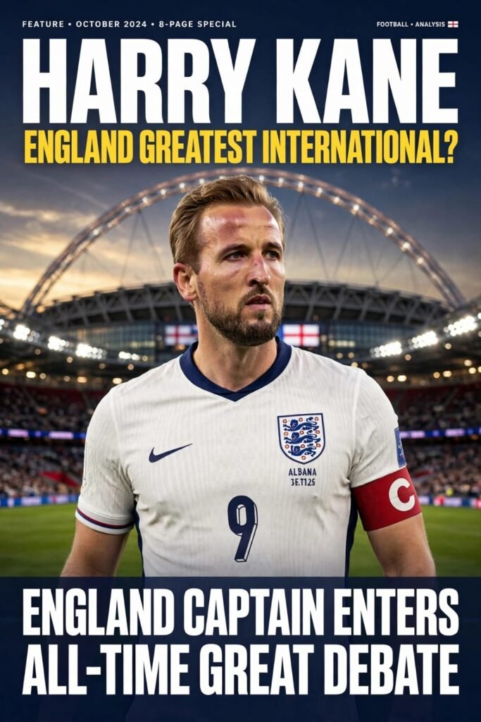 Harry Kane England greatest international footballer