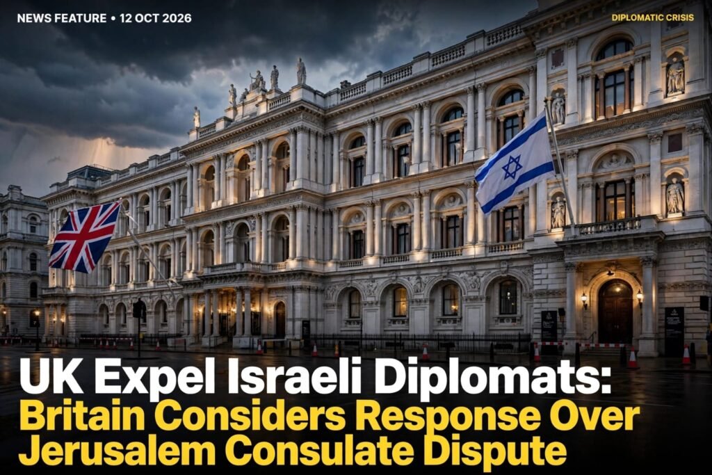 UK Expel Israeli Diplomats: Britain Considers Response Over Jerusalem Consulate Dispute