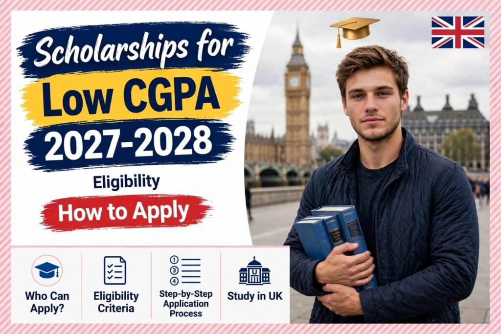 Scholarships for Students with Low CGPA 2027–2028