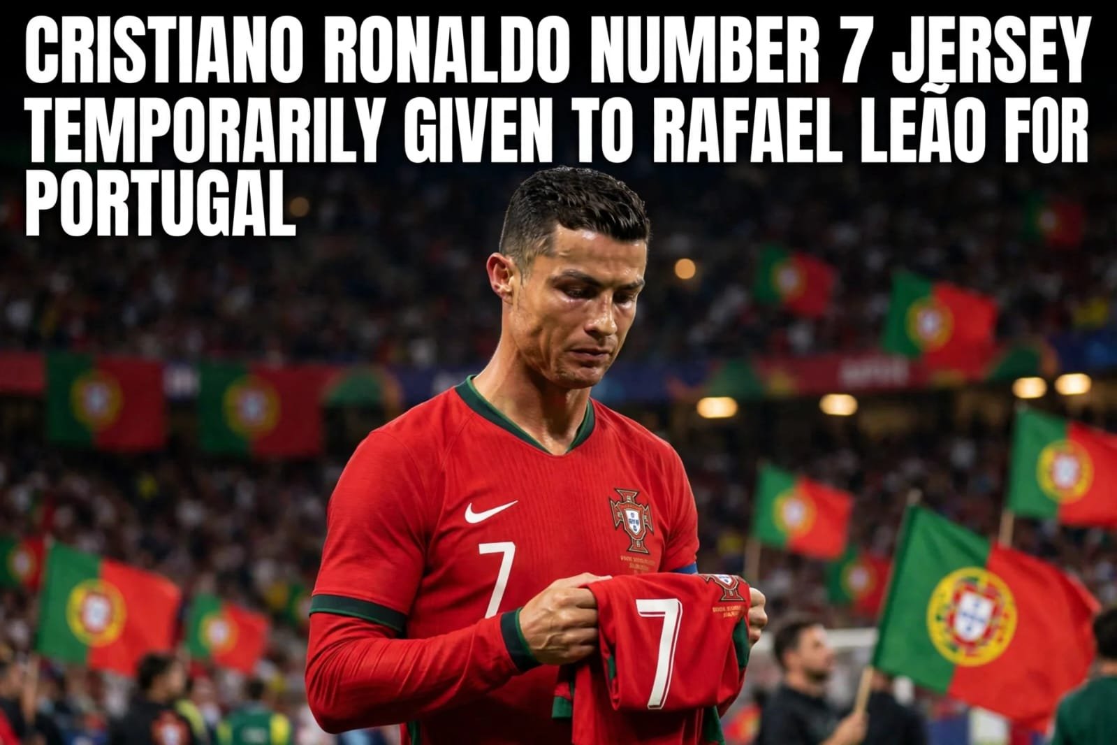 Cristiano Ronaldo Number 7 Jersey Temporarily Given to Rafael Leão for Portugal