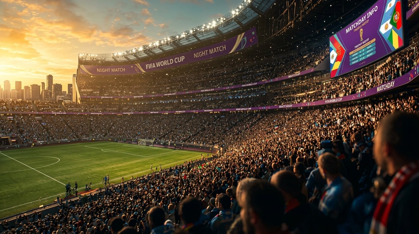 Crowd inside a packed stadium during the FIFA World Cup 2026