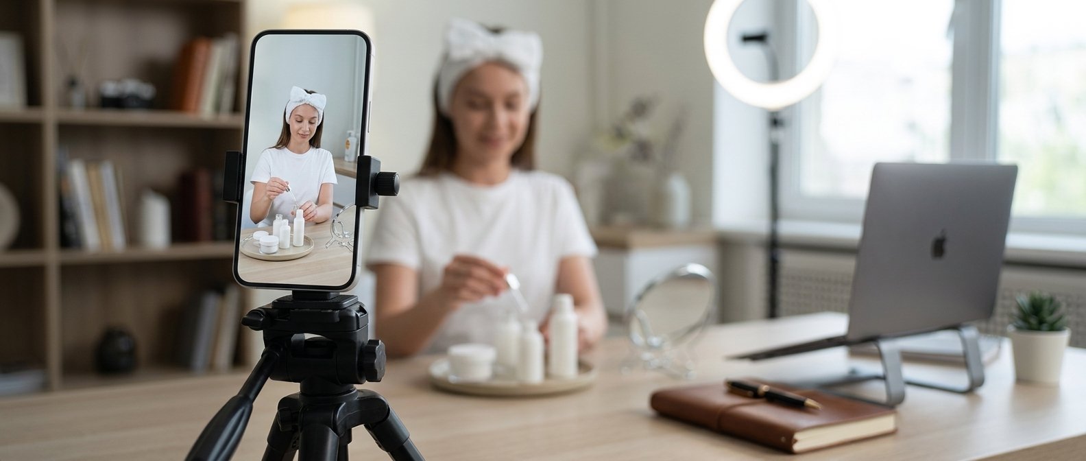 Content creator filming an Instagram reel with a smartphone to earn money on Instagram in 2026