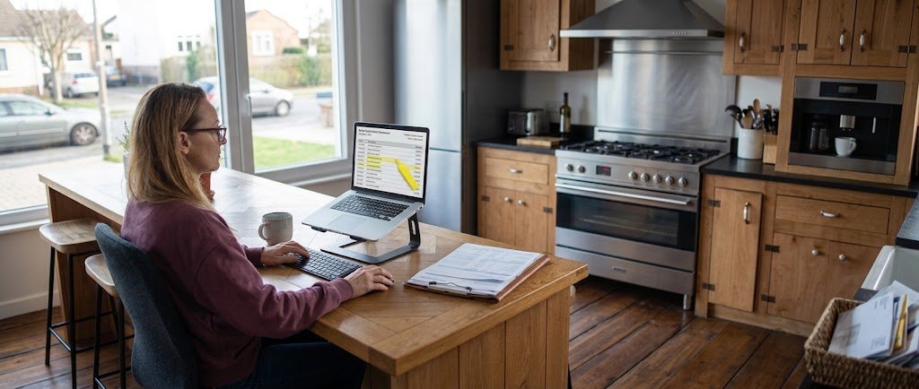 Person reviewing a credit card statement to find unwanted recurring charges and subscription fees