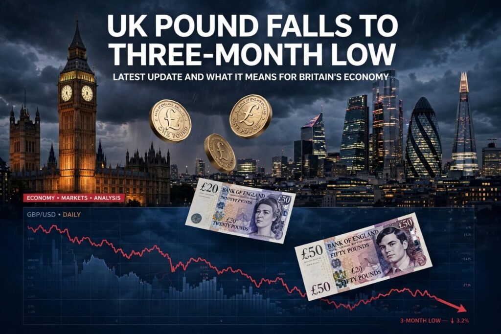 UK Pound Falls to Three-Month Low: Latest Update and What It Means for Britain’s Economy