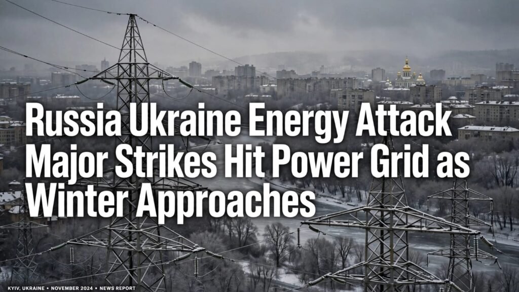 Russia Ukraine Energy Attack: Major Strikes Hit Power Grid as Winter Approaches