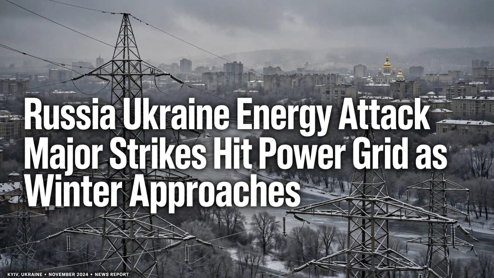 Russia Ukraine Energy Attack: Major Strikes Hit Power Grid as Winter Approaches