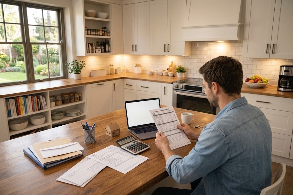 Borrower reviewing a monthly loan payment after repo rate changes and a central bank rate decision